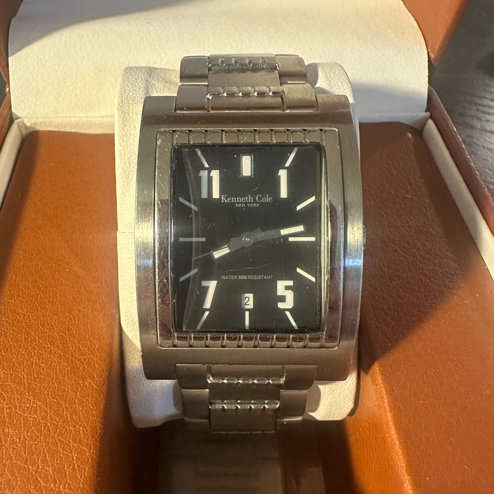 Kenneth Cole Silver-Tone Bracelet Watch